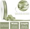 Sage Green Double Faced Satin Ribbon 1/2 inch X 50 Yards Continuous, Dusty Sage Satin Ribbon for Gift Wrapping, Bows, DIY Crafts, Flower Bouquet, Bridal Shower Wedding Decor